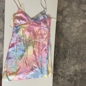 NWT Tie dye dress silk
